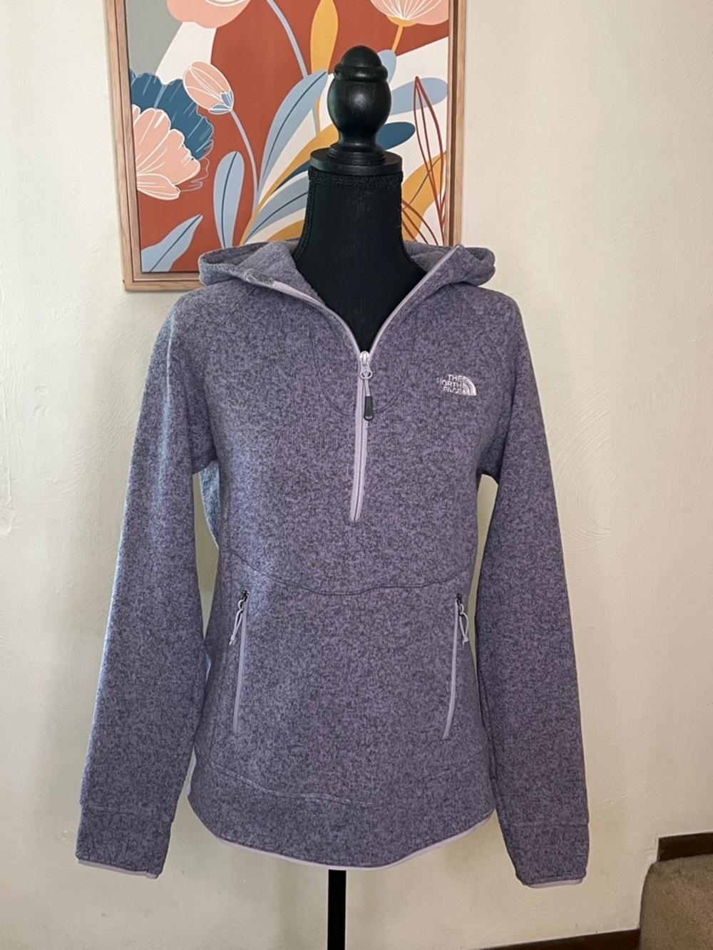 The North Face Women's Crescent Hooded Pullover Heather Purple Size M